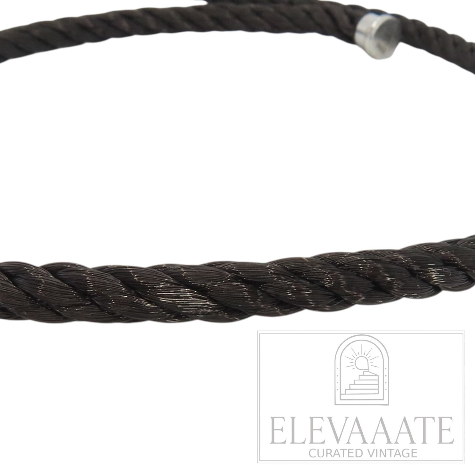 美品 FRED フレッド フォース10 二連 ブレスレット LM ♯16 ブラック