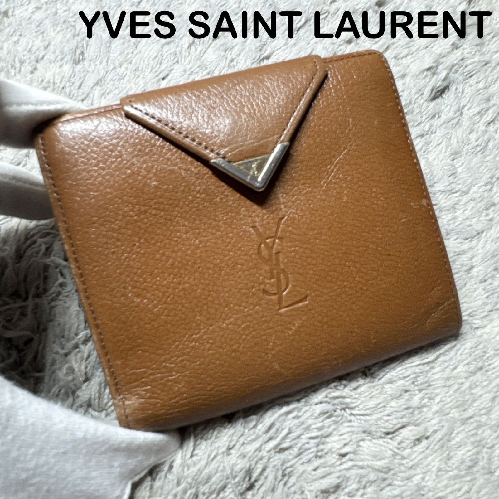 SAINT LAURENT ブラウン 二つ折り財布 【公式通販】