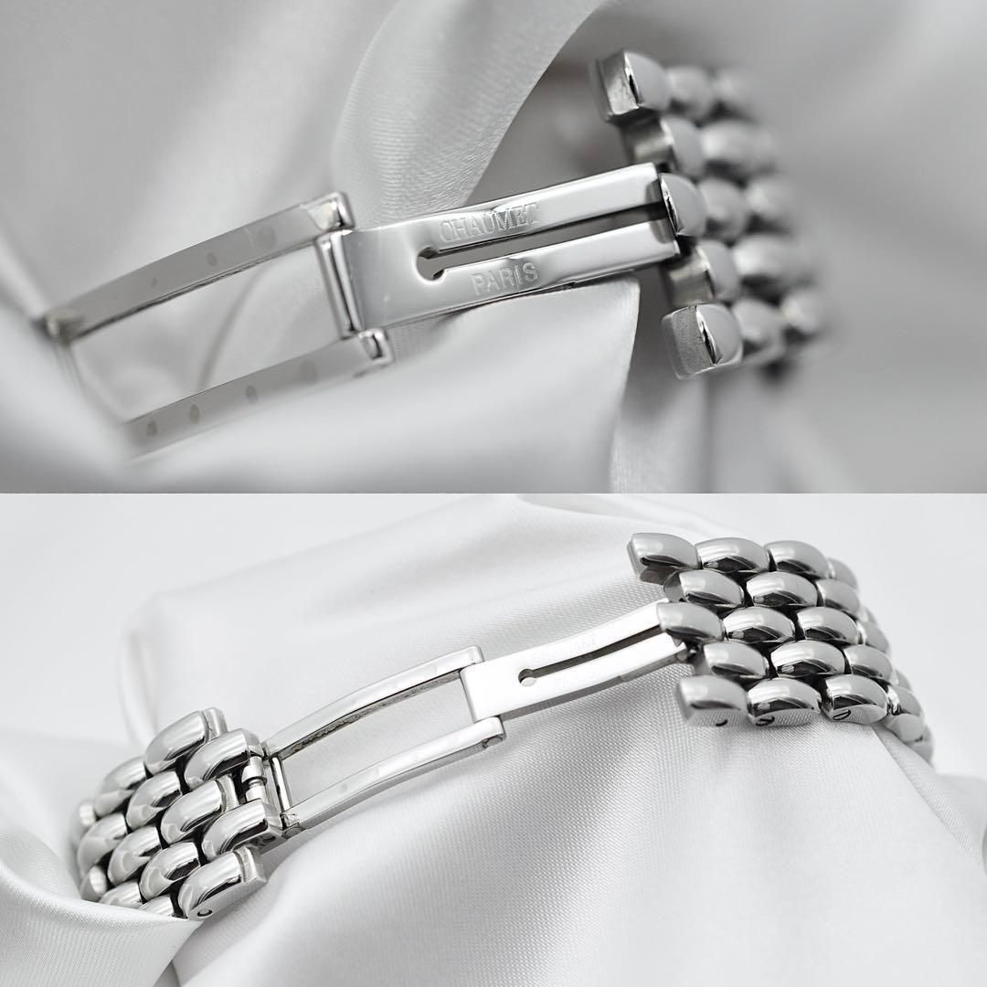 CHAUMET 新品同様 ケイシス 12Pダイヤ ブラック クォーツ W00208