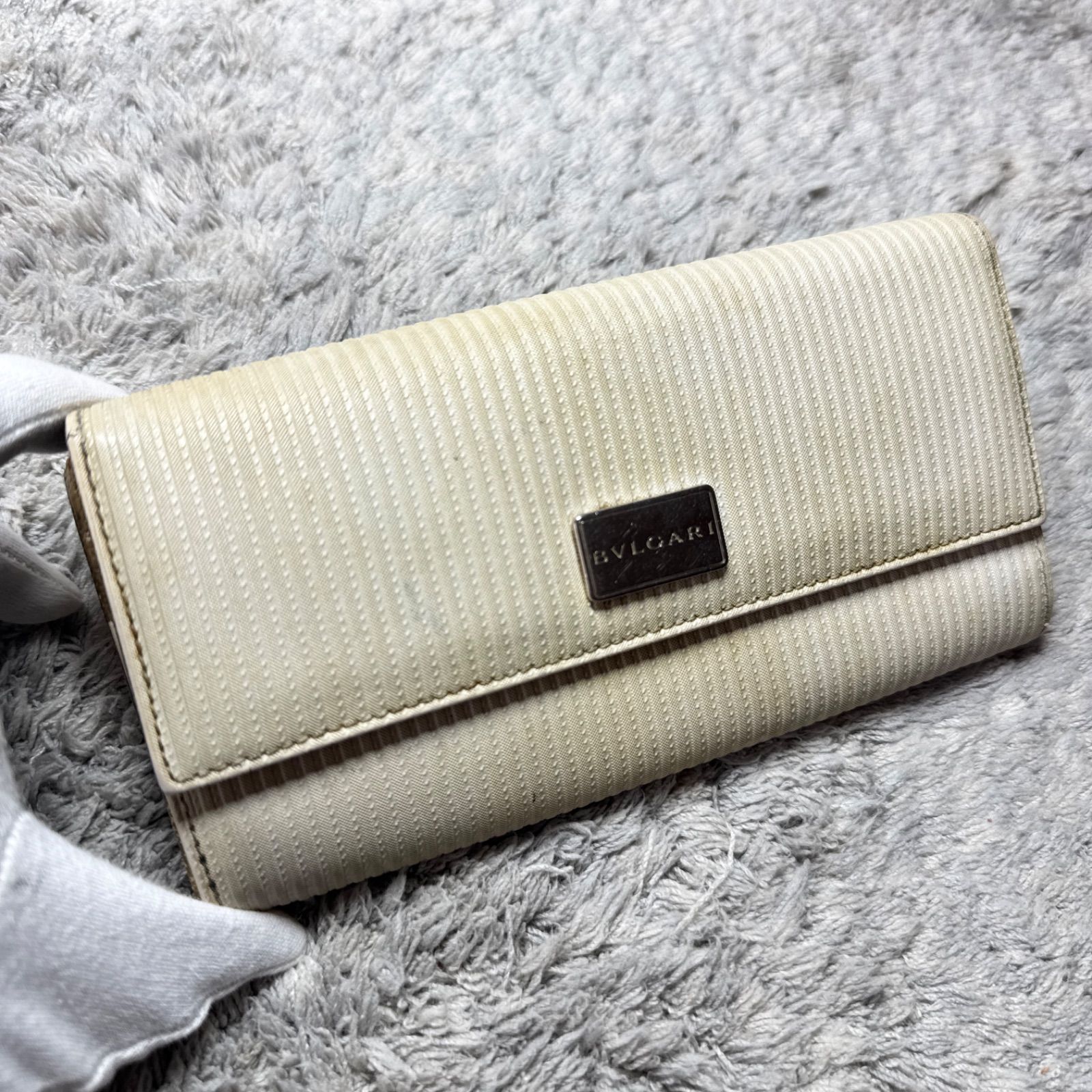 BVLGARI　長財布　ダスティホワイト BVLGARI 長財布 ダスティホワイト