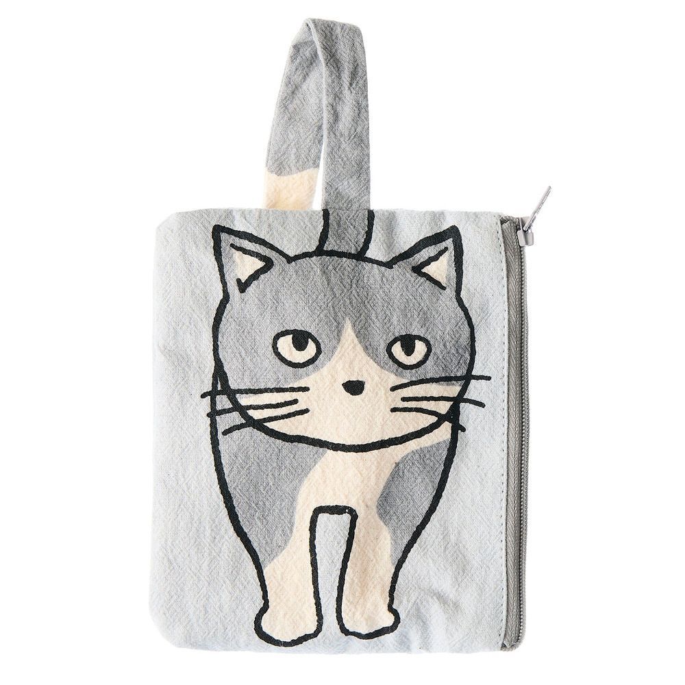 ☆ ハチワレ ☆ AND PACKABLE ニャンタマティッシュポーチ ティッシュ