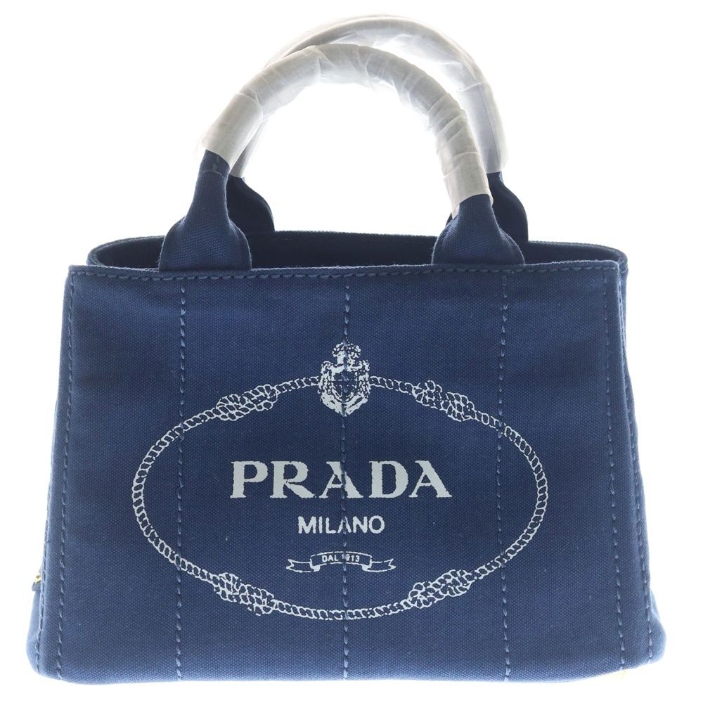 PRADA (プラダ) カナパ 2wayハンドバッグ ショルダーバッグ ネイビー 