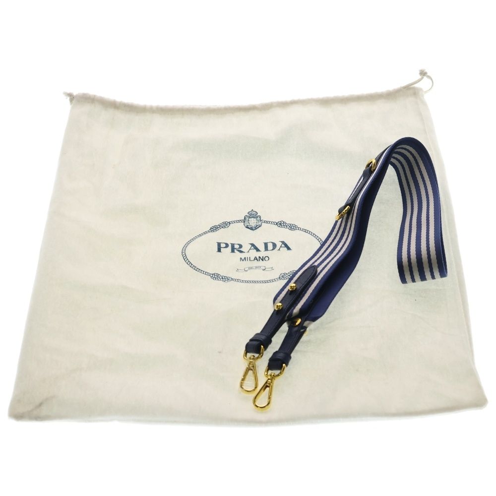 PRADA (プラダ) カナパ 2wayハンドバッグ ショルダーバッグ ネイビー 