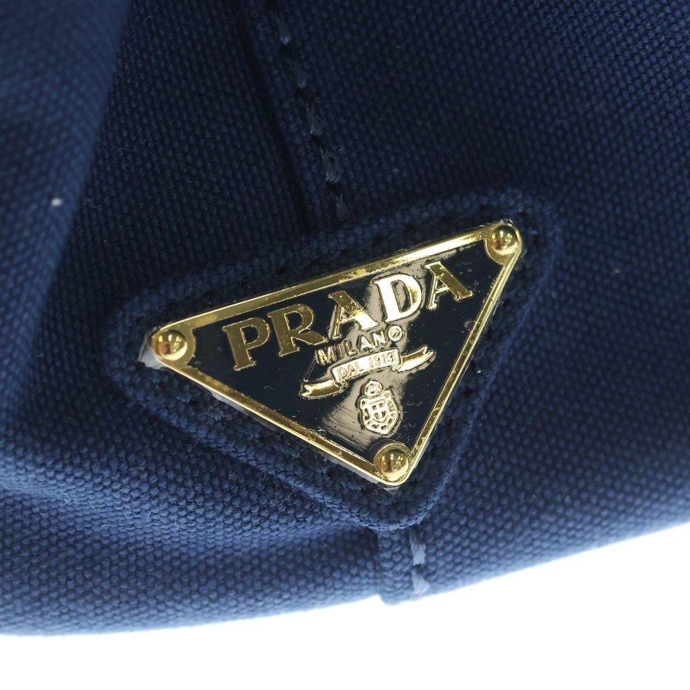 PRADA (プラダ) カナパ 2wayハンドバッグ ショルダーバッグ ネイビー 