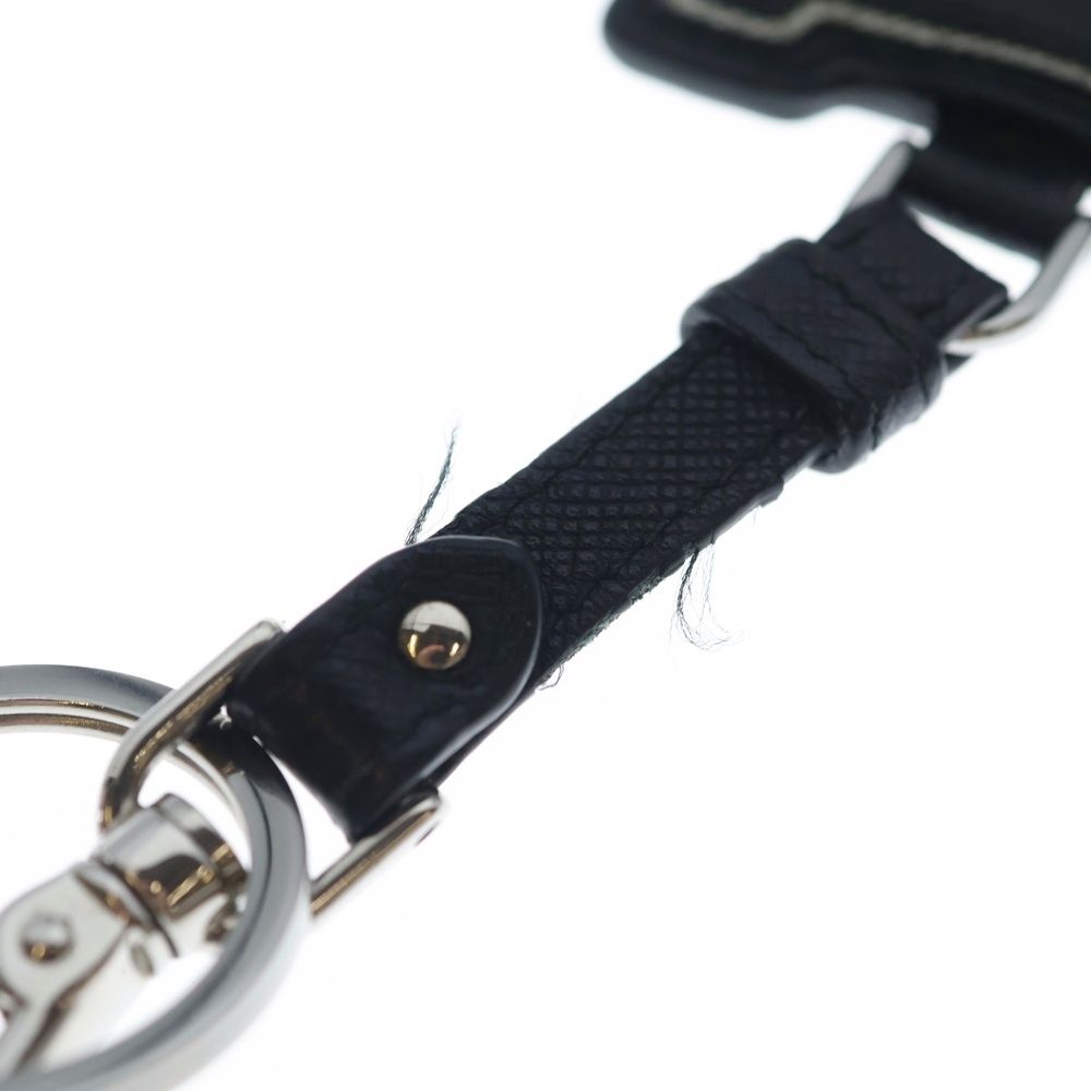 小物 PRADA (プラダ) LOGO SAFFIANO LEATHER KEYRING BAG CHARM
