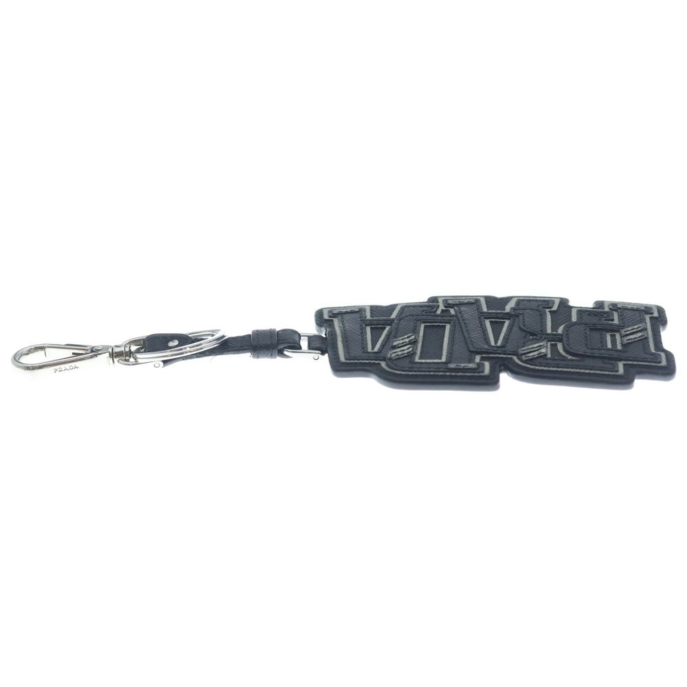 小物 PRADA (プラダ) LOGO SAFFIANO LEATHER KEYRING BAG CHARM