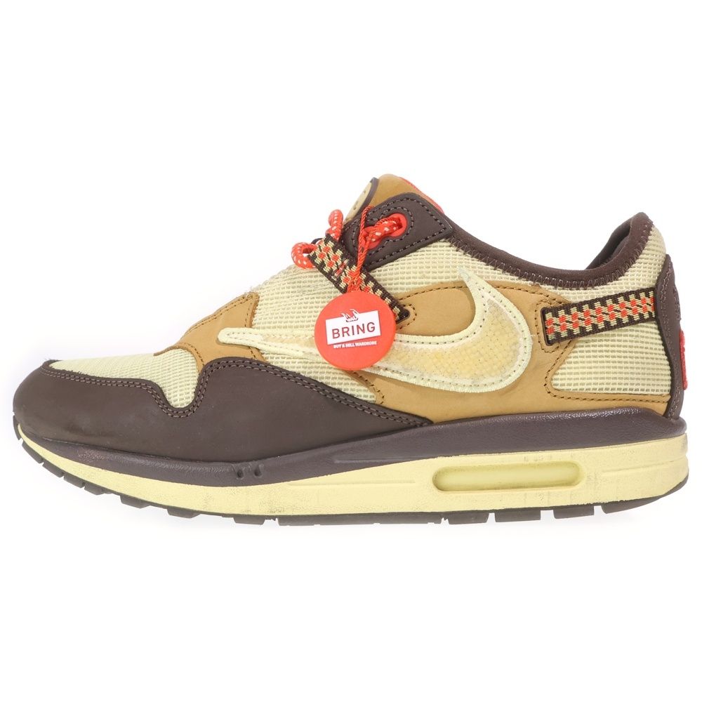 NIKE (ナイキ) ×TRAVIS SCOTT AIR MAX 1 CJ BAROQUE BROWN DO9392-200 