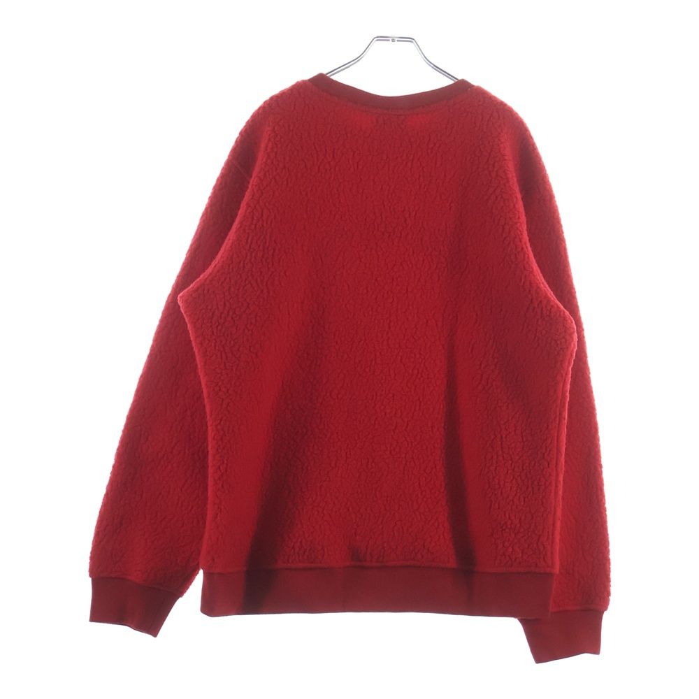 SUPREME (シュプリーム) 17AW Polartec Deep Pile Crewneck ロゴ刺繍 