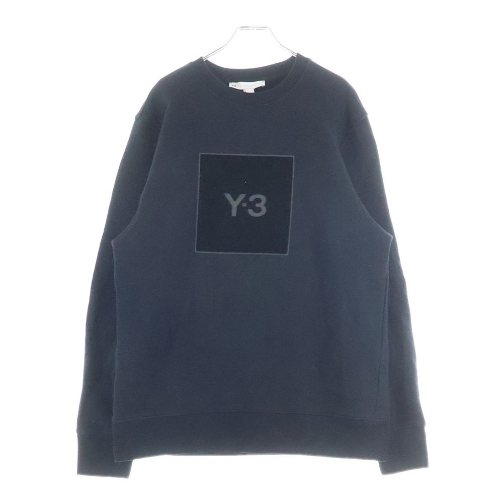 Y-3 (ワイスリー) SQUARE LOGO CREW SWEATSHIRT スクエアロゴ クルー 