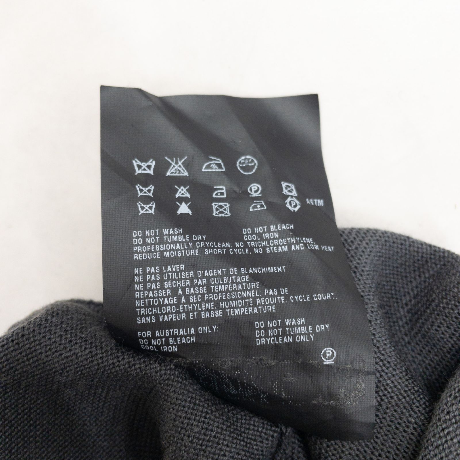 PRADA プラダ ニットトップス ノースリーブ フリル ウール グレー 
