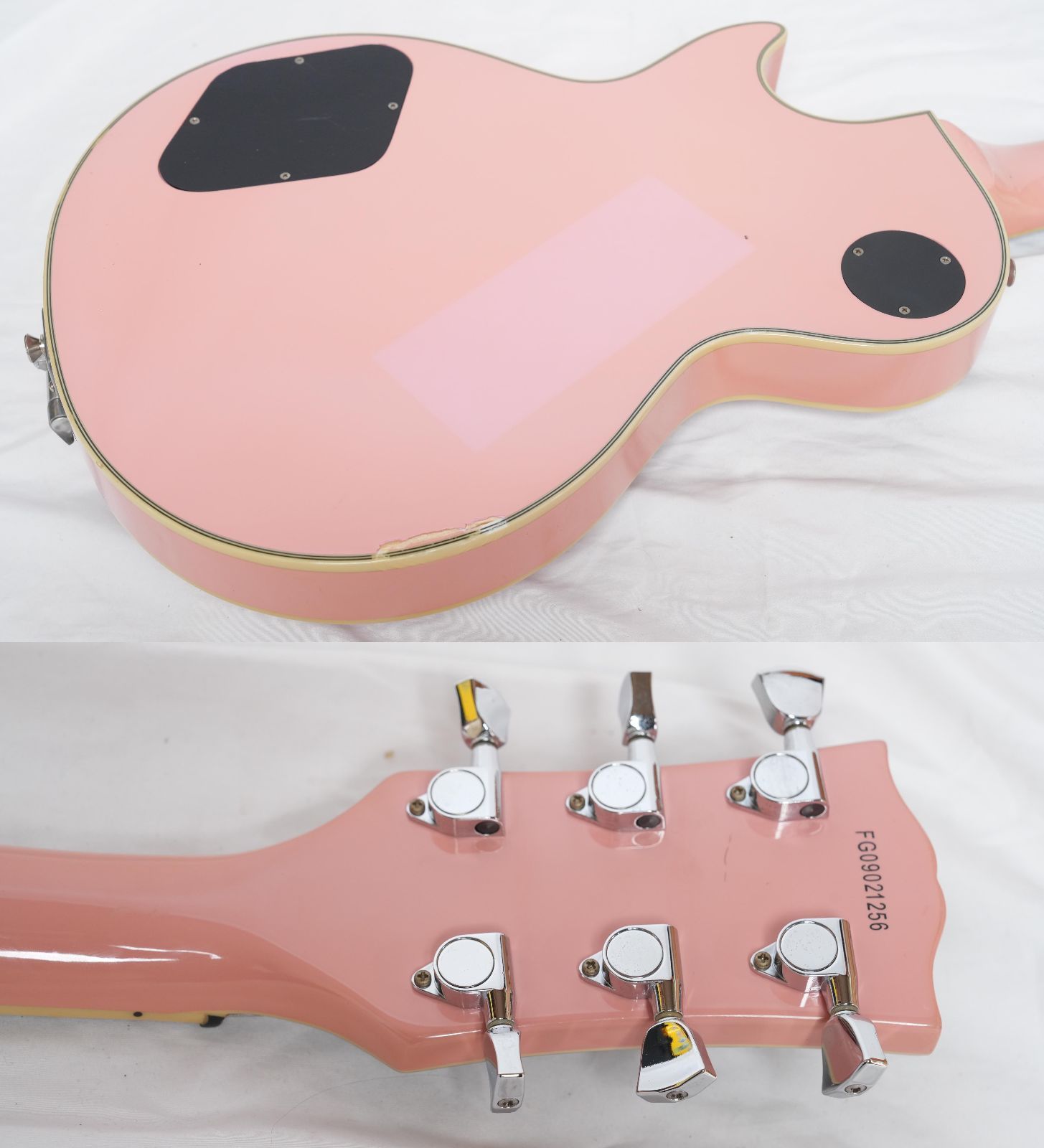 ☆BURNY PLC-70PP Pink Swanky Spider限定モデル レスポールカスタム