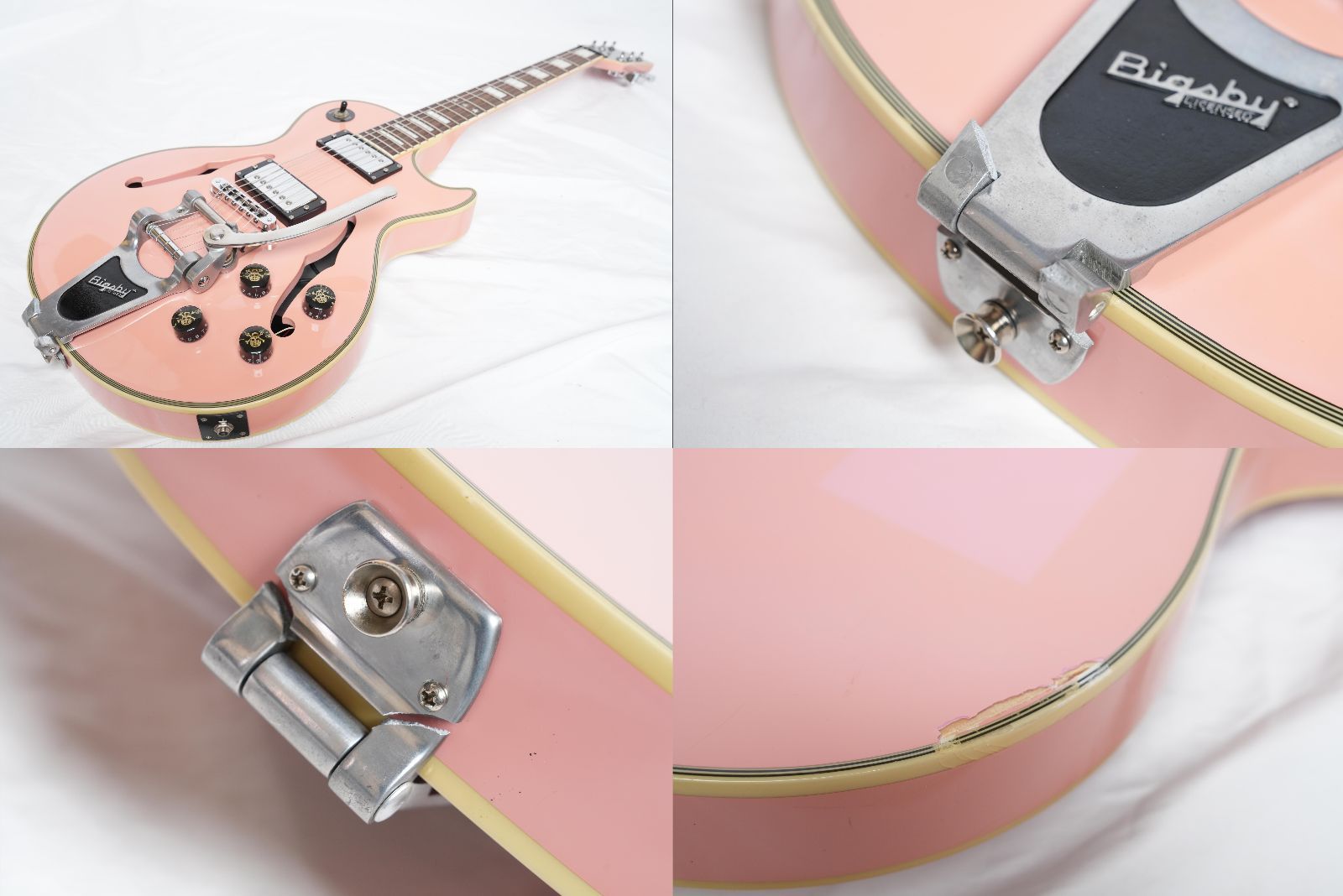 ☆BURNY PLC-70PP Pink Swanky Spider限定モデル レスポールカスタム
