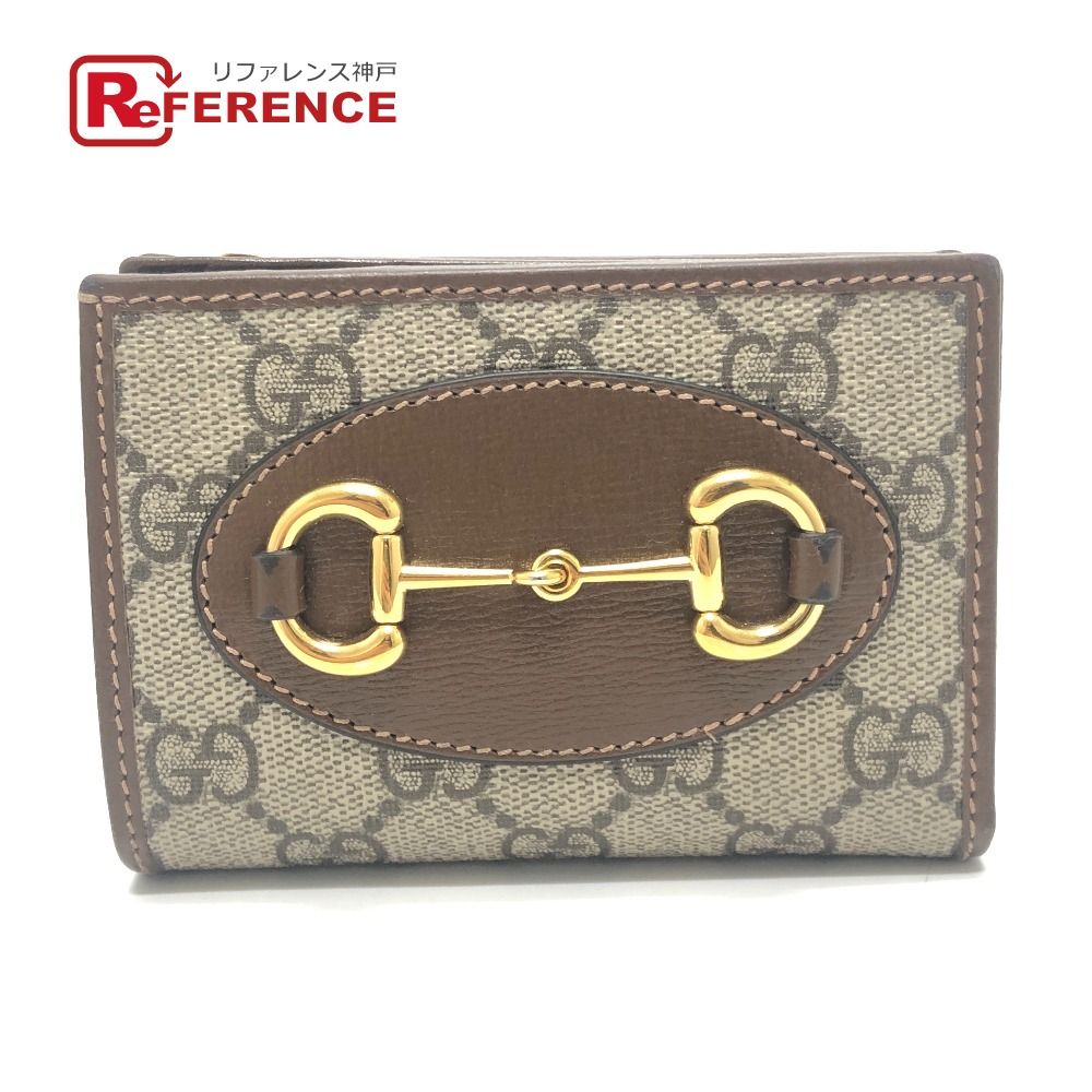 GUCCI グッチ 2つ折り財布 ホースビット 1955 726846 GGスプリーム