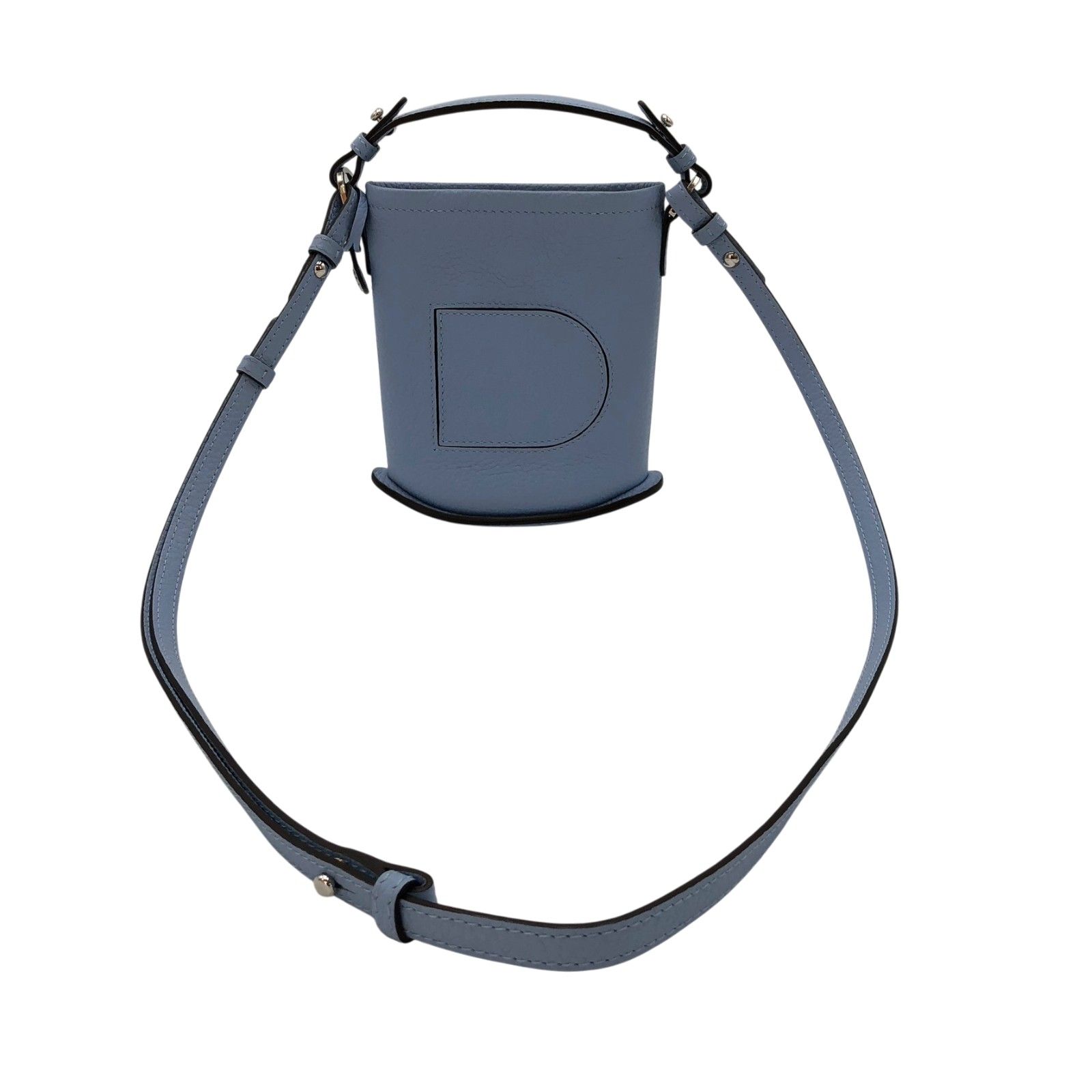 デルヴォー DELVAUX パントイ ライトブルー レザー レディース