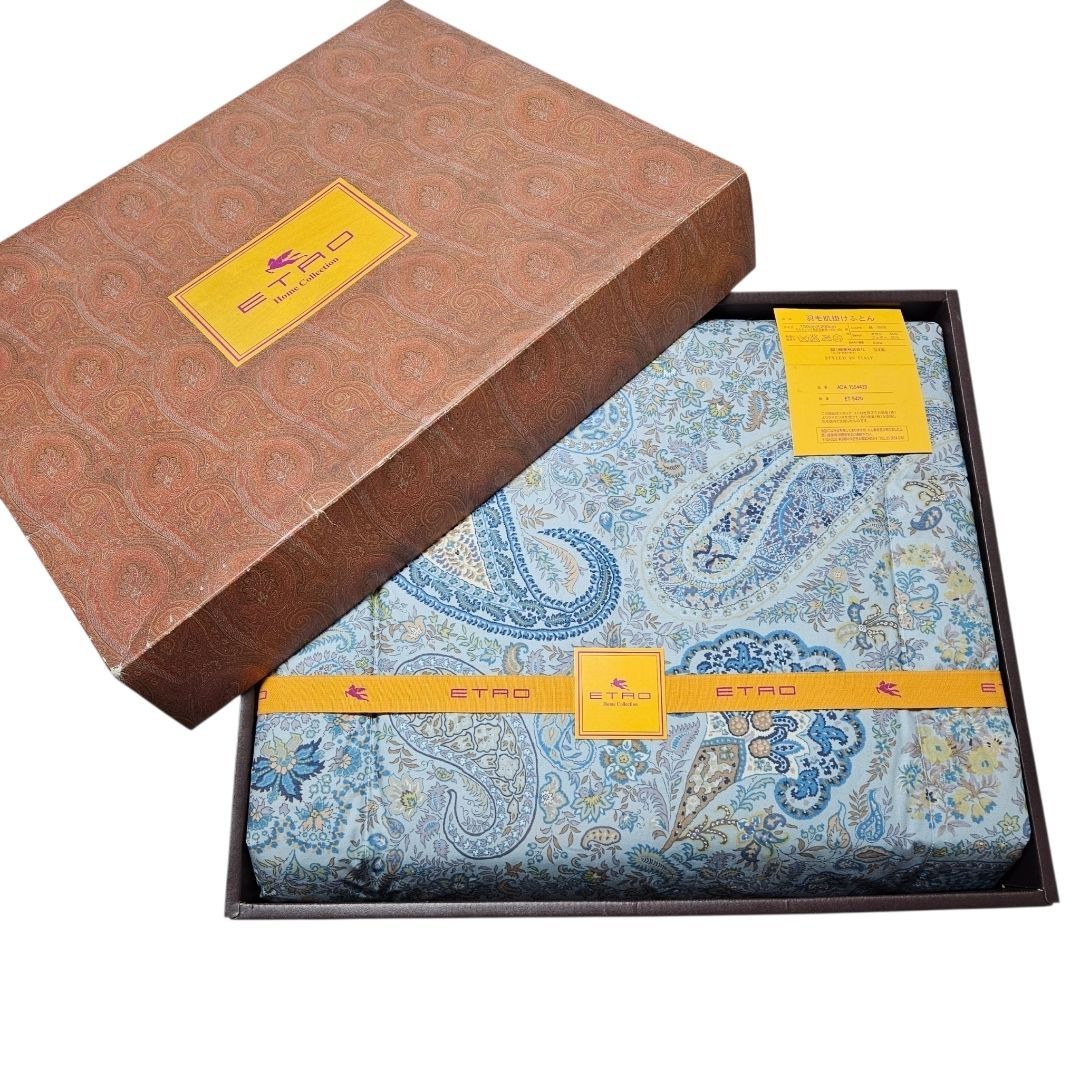 【未使用】ETRO ダウン50% 150×200cm 羽毛肌掛け布団 エトロ 布団・毛布