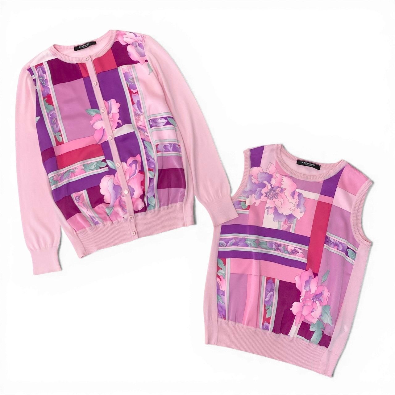 専用です。　レオナール　アンサンブルニット 22d12 【極美品】 LEONARD FASHION レオナール アンサンブルニット