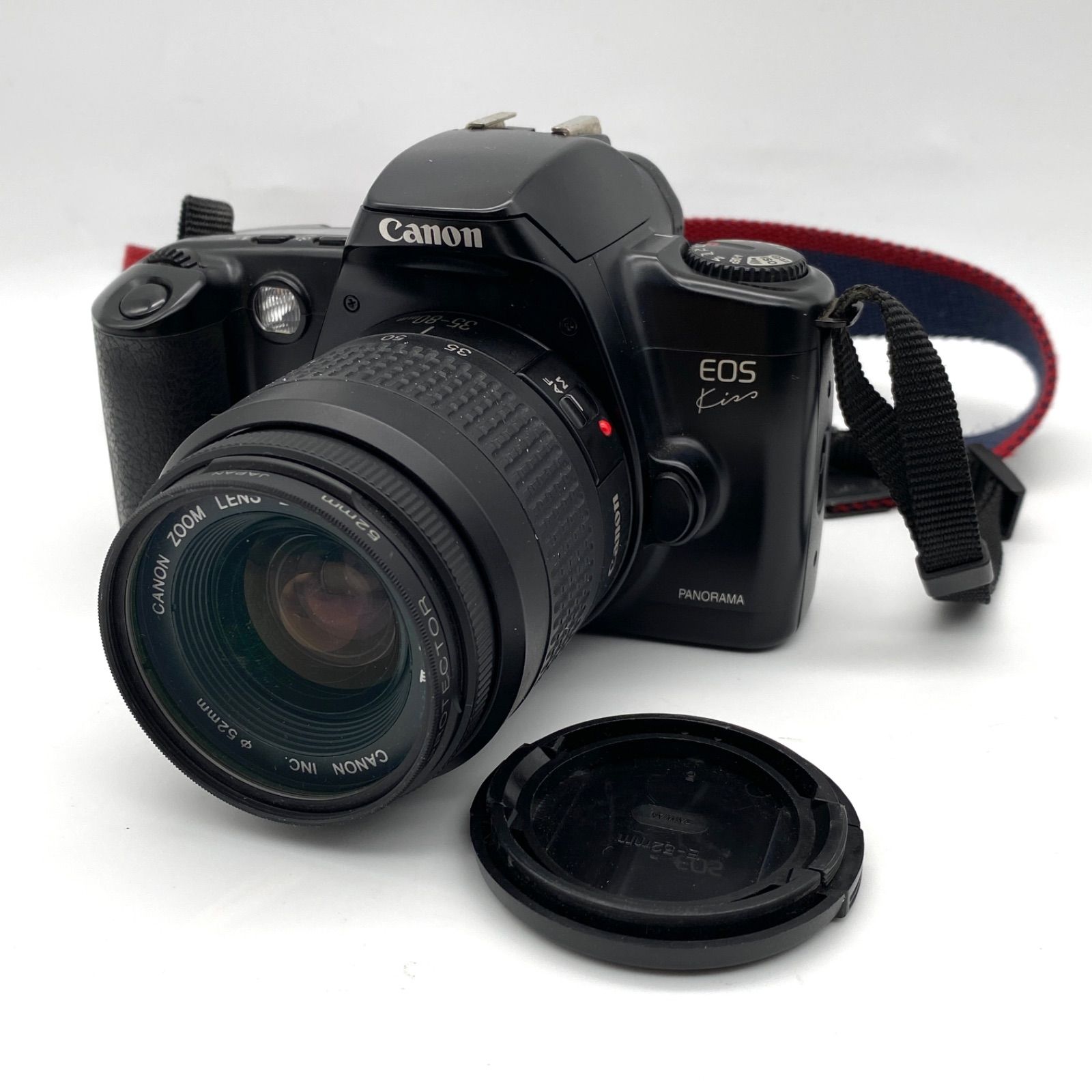 Canon EOS kiss panorama 黒一眼レフ 35-80mm efレンズ付 - メルカリ