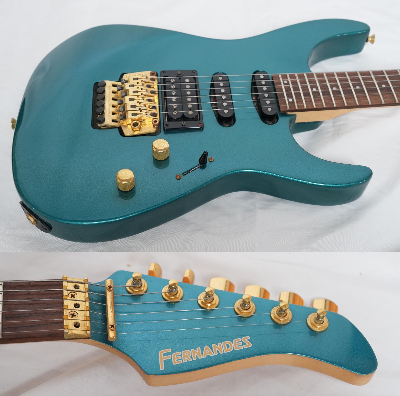 ☆FERNANDES REVOLVER FR-65 SSH エメラルドブルー MADE IN JAPAN 90