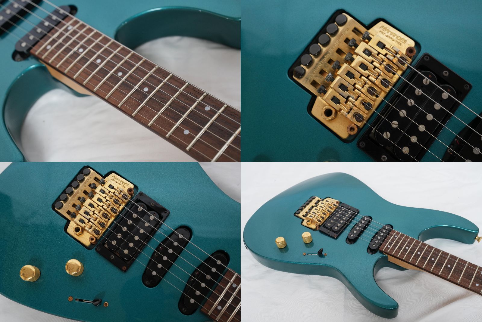 ☆FERNANDES REVOLVER FR-65 SSH エメラルドブルー MADE IN JAPAN 90