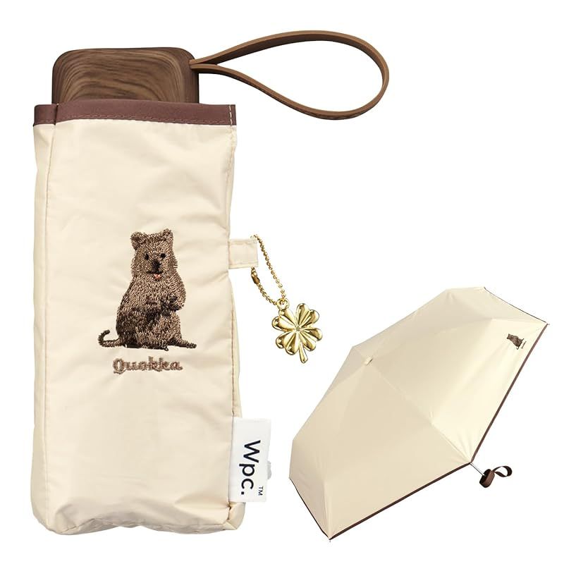 【新品】 【2026】Wpc. 日傘 遮光アニマル刺繍 ミニ ベージュ ≪遮熱/遮光率100%/UVカット率100%/UPF50＋/晴雨兼用≫ 折りたたみ傘 おしゃれ 可愛い 通勤 通学 レディース 女性 801-17073-102 0