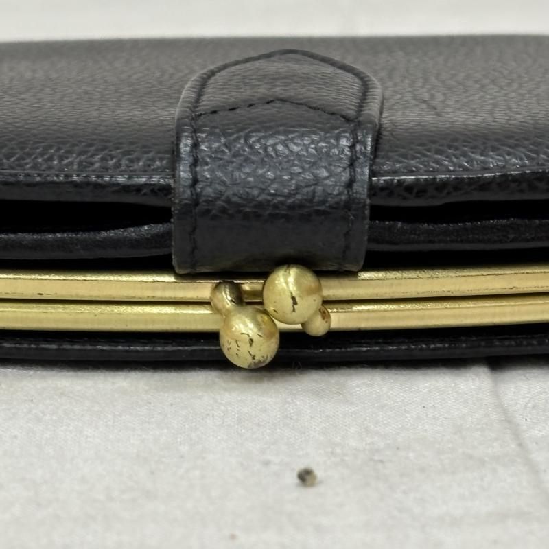 コーチ OLDCOACH オールドコーチ 二つ折り財布 がま口財布 ブラック