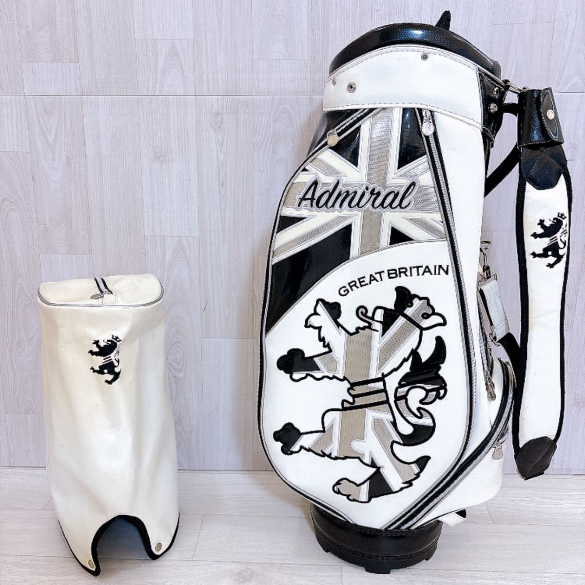 美品】Admiral（アドミラル）9.0インチキャディバッグ＋Admiral純正