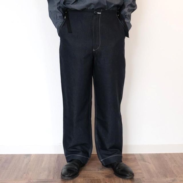 新品 un/unbient アン 23SS 日本製 PULL PANTS WIDE デニム プルパンツ 