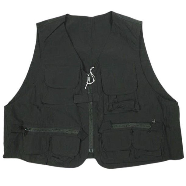 un/unbient アン 23AW 日本製 I WANT VEST リップストップナイロン フィッシングベスト UNBT1 2 Black ジレ アンビエント タクティカル トップス【新古品】【中古】【un/unbient】 新品 un/unbient アン 23AW 日本製 I WANT VEST リップストップ
