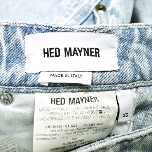 HED MAYNER ヘドメイナー 25SS イタリア製 PLEATED DENIM PANTS 2プリーツデニムパンツ HMMA67021A HA190 XS LIGHT/PASTEL BLUE ワイド バギー ジーンズ 定価101,200円 ボトムス【新古品】【中古】【HED MAYNER】 新品 HED MAYNER ヘドメイナー 25SS イタリア製 PLEATED DENIM PANTS 2