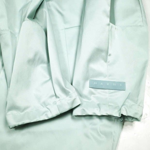 新品 MARNI マルニ 24SS イタリア製 コットンブレンド ギャザータフタ 
