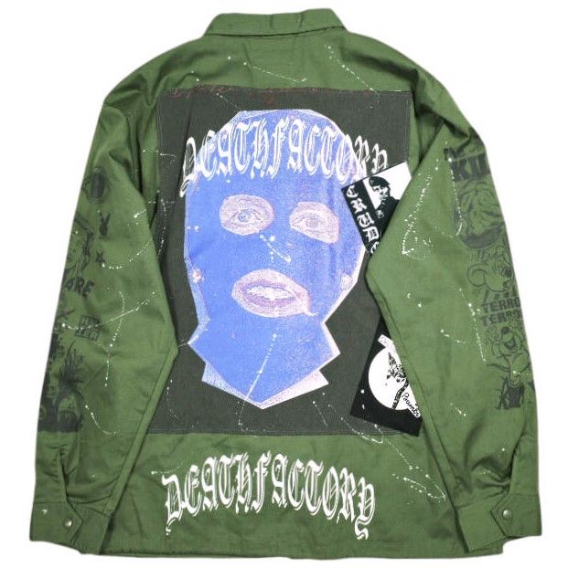 KIDILL キディル 24AW 日本製 10周年記念 ONE-OFF CUSTOM COACH JACKET カスタムコーチジャケット 1点物 KLONEOFF002 Free KHAKI GREEN×CAMOUFLAGE 定価132,000円 アウター【中古】【KIDILL】 KIDILL キディル 24AW 日本製 10周年記念 ONE-OFF CUSTOM COACH JACKET