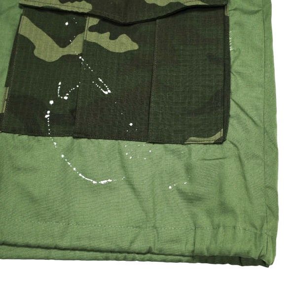 KIDILL キディル 24AW 日本製 10周年記念 ONE-OFF CUSTOM COACH JACKET カスタムコーチジャケット 1点物 KLONEOFF002 Free KHAKI GREEN×CAMOUFLAGE 定価132,000円 アウター【中古】【KIDILL】 KIDILL キディル 24AW 日本製 10周年記念 ONE-OFF CUSTOM COACH JACKET