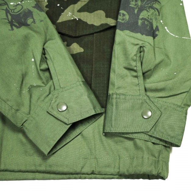 KIDILL キディル 24AW 日本製 10周年記念 ONE-OFF CUSTOM COACH JACKET カスタムコーチジャケット 1点物 KLONEOFF002 Free KHAKI GREEN×CAMOUFLAGE 定価132,000円 アウター【中古】【KIDILL】 KIDILL キディル 24AW 日本製 10周年記念 ONE-OFF CUSTOM COACH JACKET