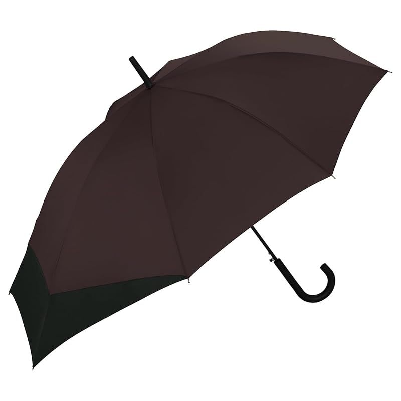 【新品】 Wpc. 雨傘 [バックパックが濡れない] BACK PROTECT ブラウン×ブラック 長傘 UVカット メンズ 晴雨兼用 60cm 大きい ジャンプ リュック 後ろが長い 通勤 通学 男性 女性 シンプル おしゃれ UX04-934-001 1