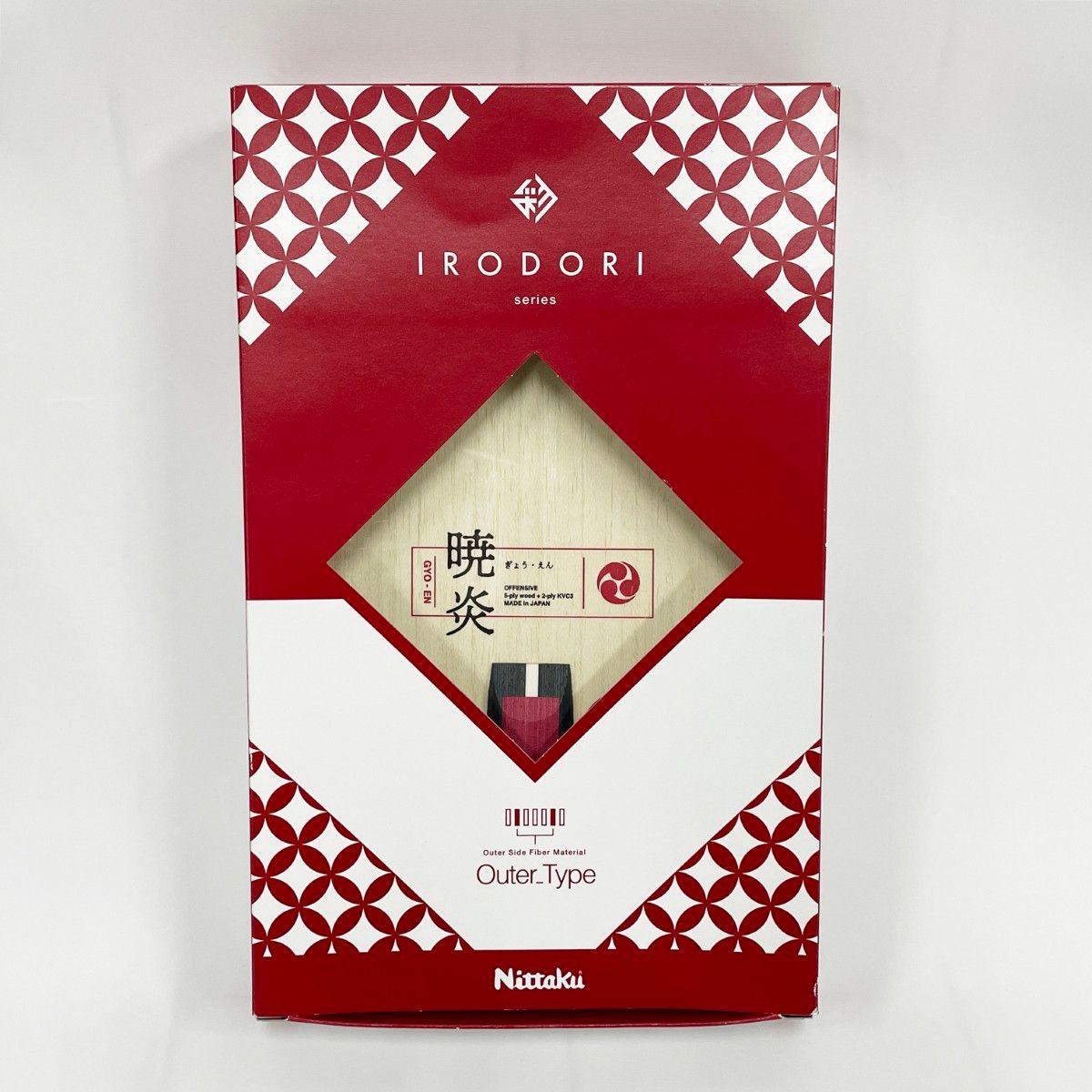 Nittaku ニッタク 卓球ラケット 暁炎 GYO-EN IRODORI series（彩シリーズ） FL フレア JTTAA公認マーク入り NC-0490 Nittaku ニッタク 卓球ラケット 暁炎 GYO-EN IRODORI series（彩