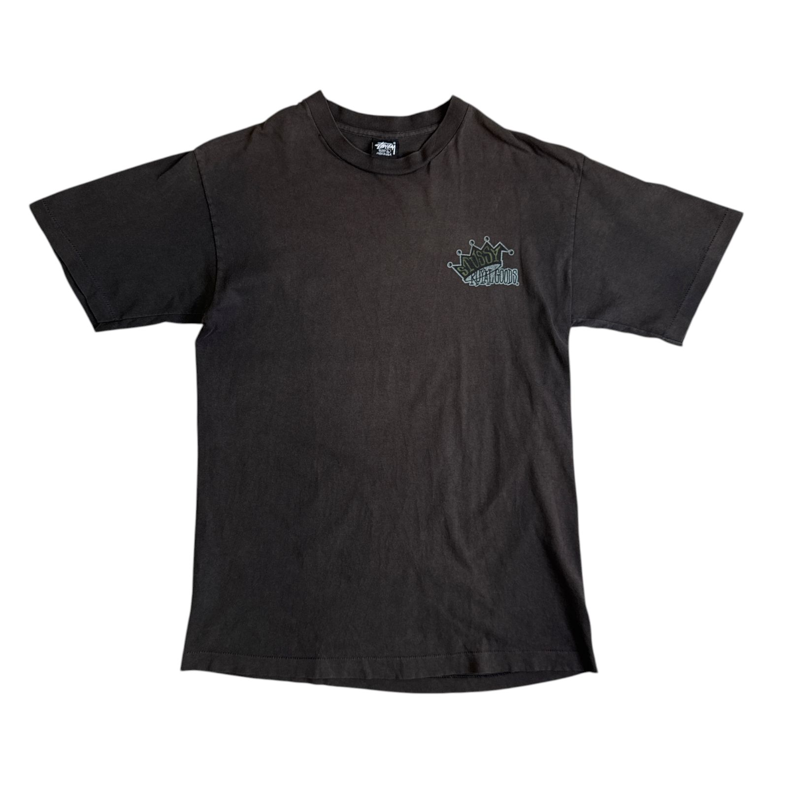stussy STUSSY ヴィンテージ 黒タグ　ラスタ　Tシャツ　L レゲエ 90s STUSSY 
