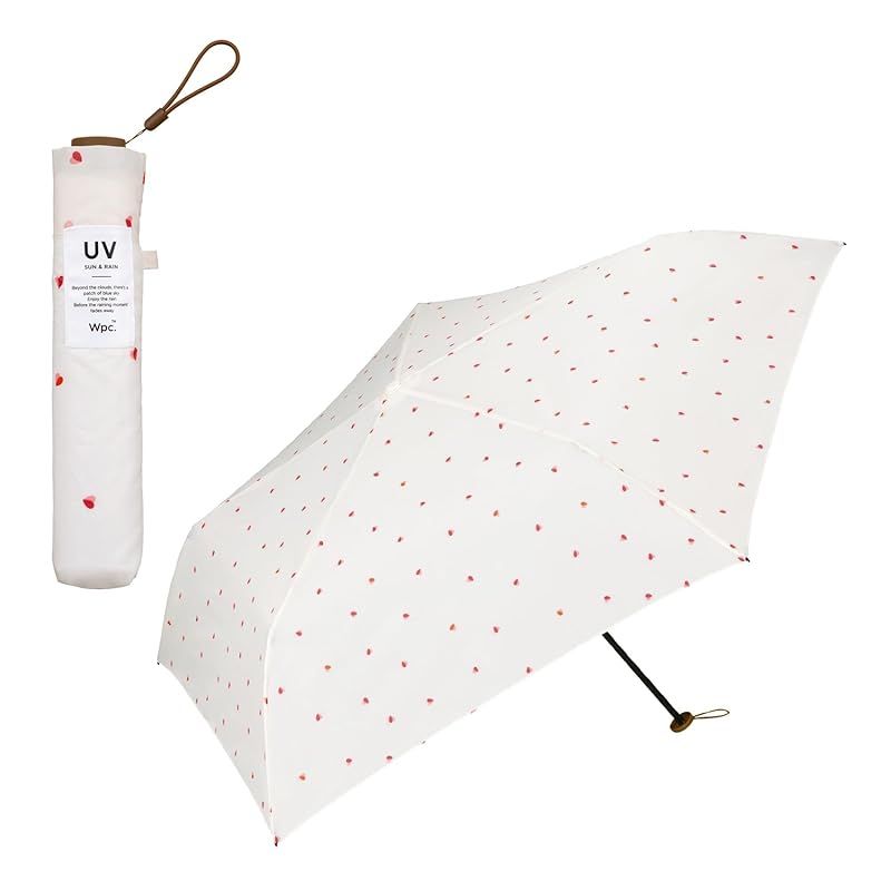 【新品】 Wpc. Air-Light バイカラープチハート ミニ オフ 雨傘 折りたたみ傘 超軽量 55cm 115g 通勤 通学 旅行 コンパクト 小さい 軽い シンプル オシャレ 可愛い 女性 レディース レトロ AL02-036-002 1