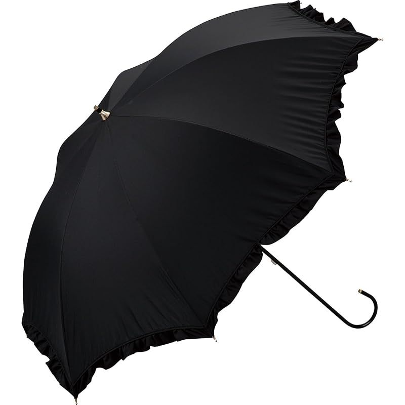 【新品】 【2025】Wpc. 日傘 遮光クラシックフリル ブラック ≪遮光率100%/UVカット率100%/・UPF50＋/遮熱/晴雨兼用≫ 長傘 通勤 通学 旅行 オシャレ 可愛い 女性 レディース ガーリー 映え 81-11820-101 0 4,973円