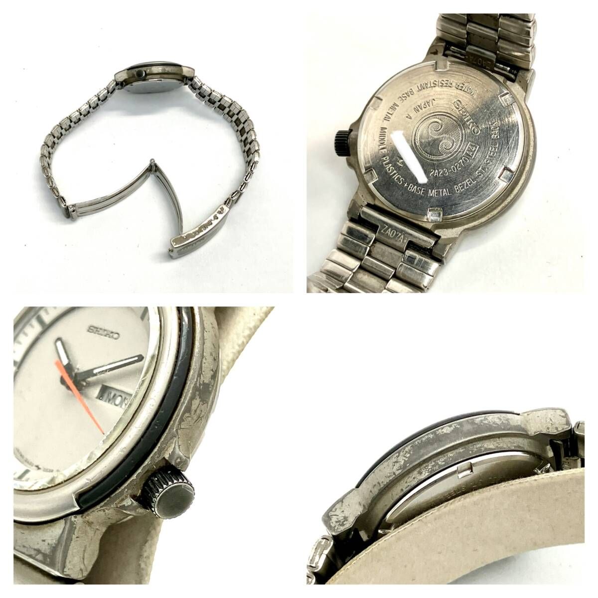 ジャンク SEIKO セイコー 2A23-0270 クォーツ レディース 腕時計 稼働