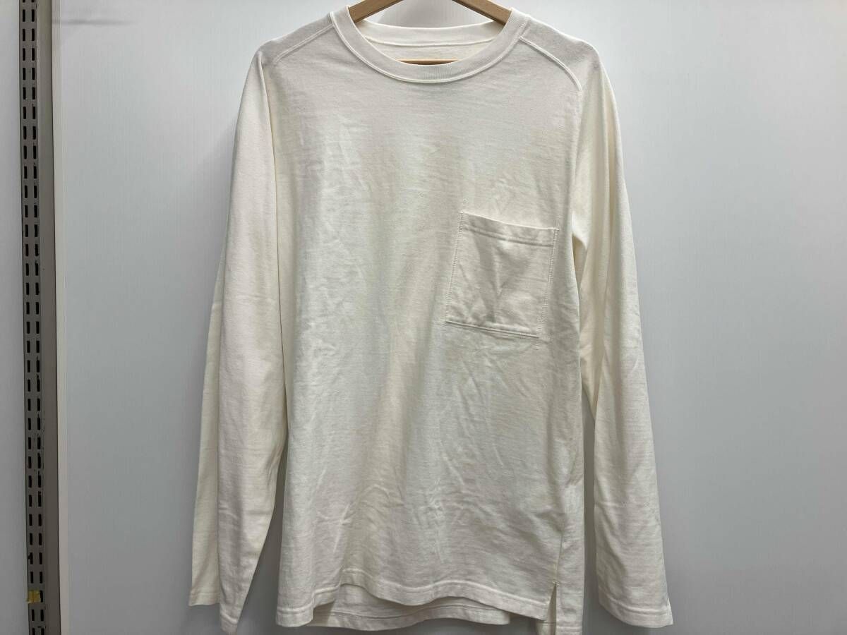 BLUE BLUE JAPAN ブルーブルージャパン 長袖Tシャツ ホワイト サイズ:2 