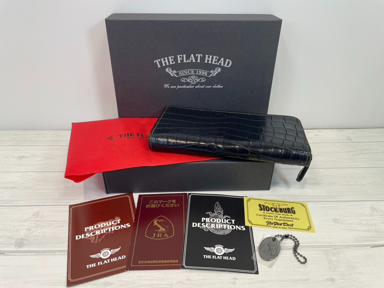 塩】希少品 超美品 The Flat Head フラットヘッド ジッピーウォレット 