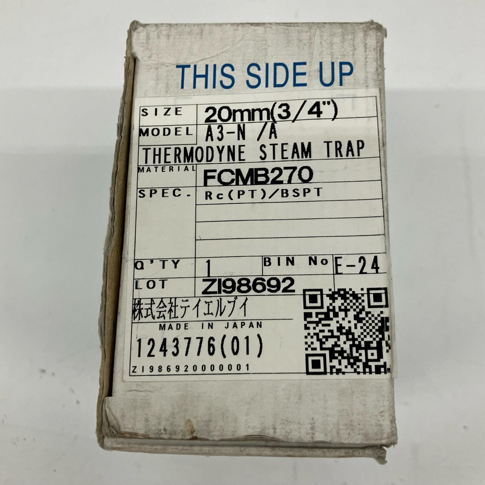 住宅設備 TLV スチームトラップ 20mm A3-N