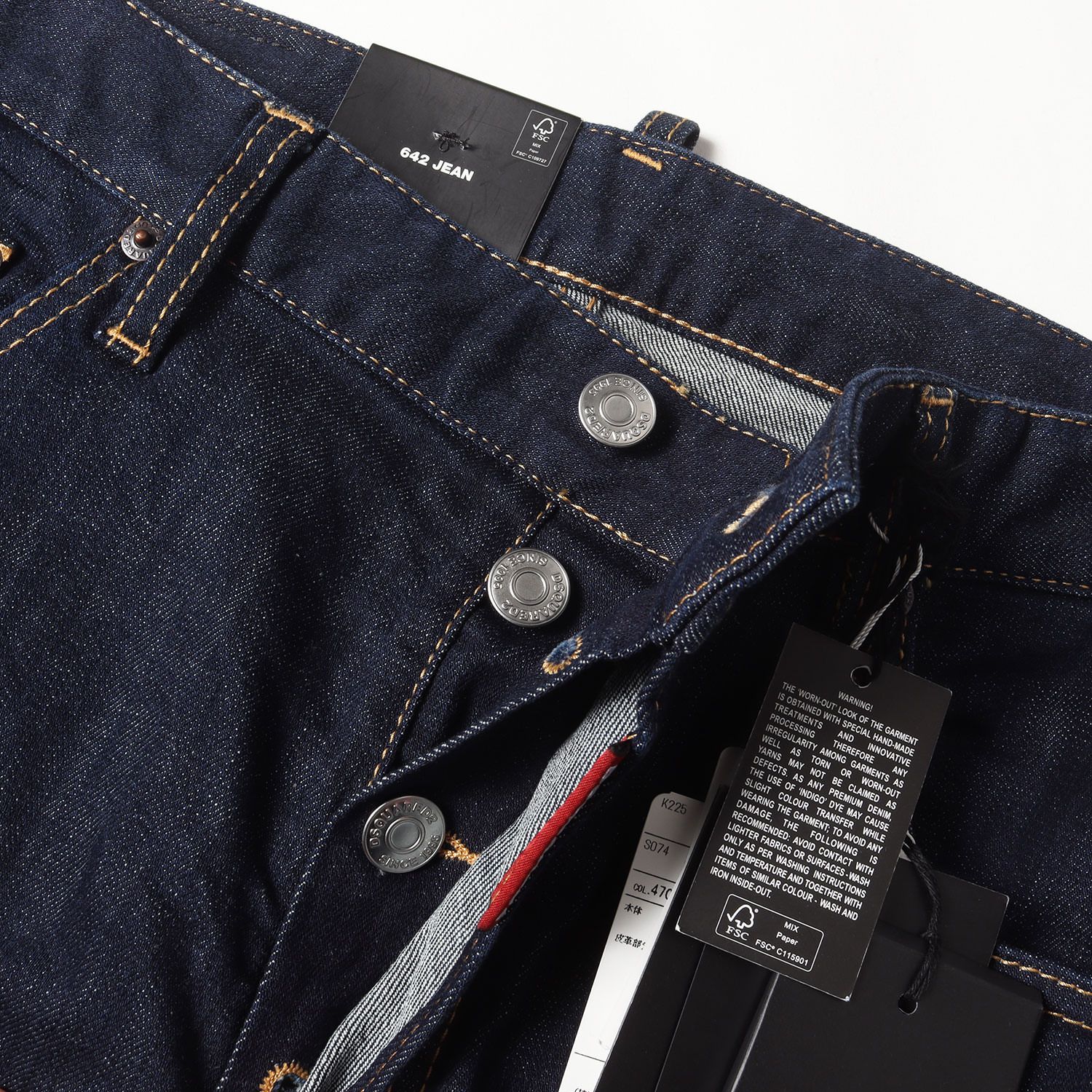 新品】DSQUARED2 ディースクエアード パンツ インディゴ サイズ:48 