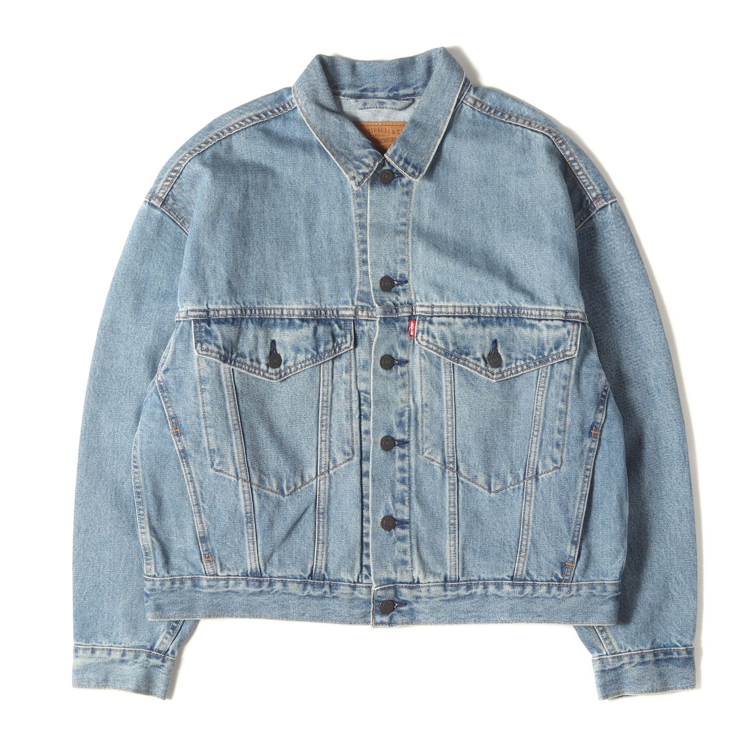 Levis リーバイス ジャケット インディゴ サイズ:S | USED加工 デニムジャケット | STAY LOOSE TRUCKER JACKET 28789-0001 | アウター Gジャン ブルゾン 上着【メンズ】【中古】 Levis リーバイス ジャケット インディゴ サイズ:S | USED加工 デニム