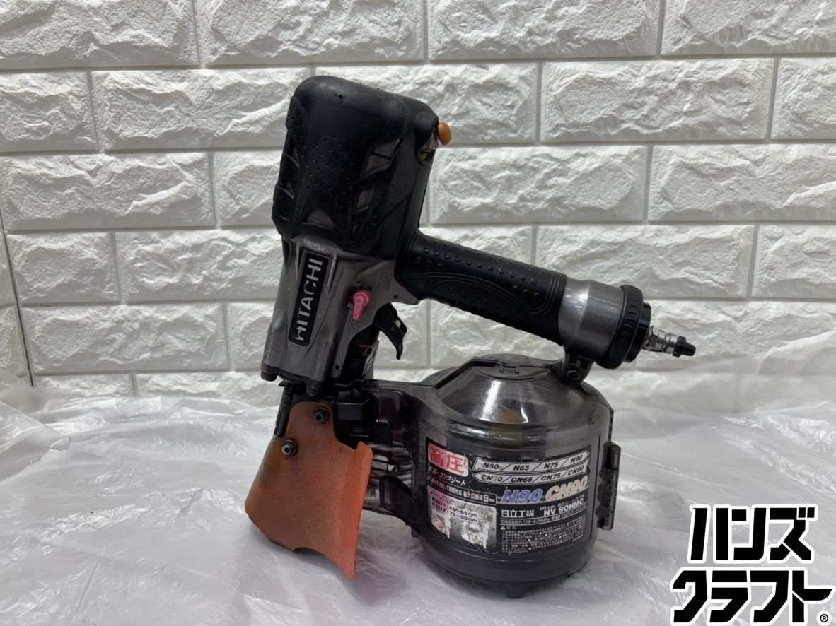 ▽【中古】日立 NV90HMC 90mm高圧ロール釘打ち機 - メルカリ