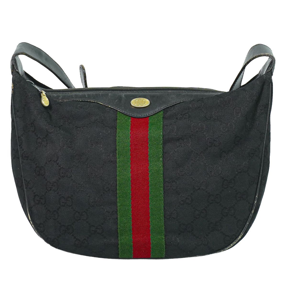 本物 グッチ GUCCI オールドグッチ シェリーライン GGキャンバス 