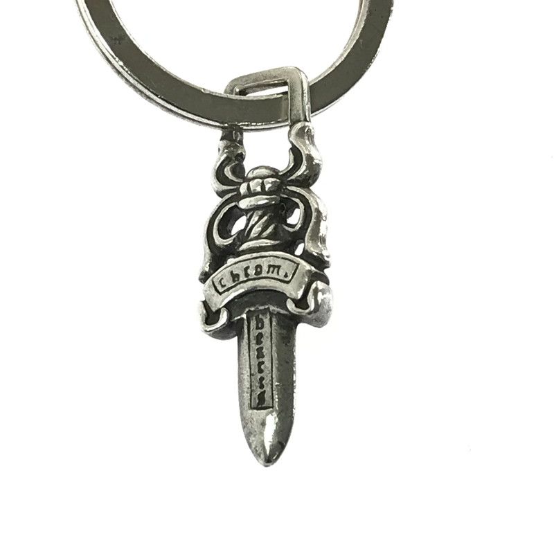 中古品】CHROME HEARTS クロムハーツ SV925 DAGGER KEY RING 1 ROLLER