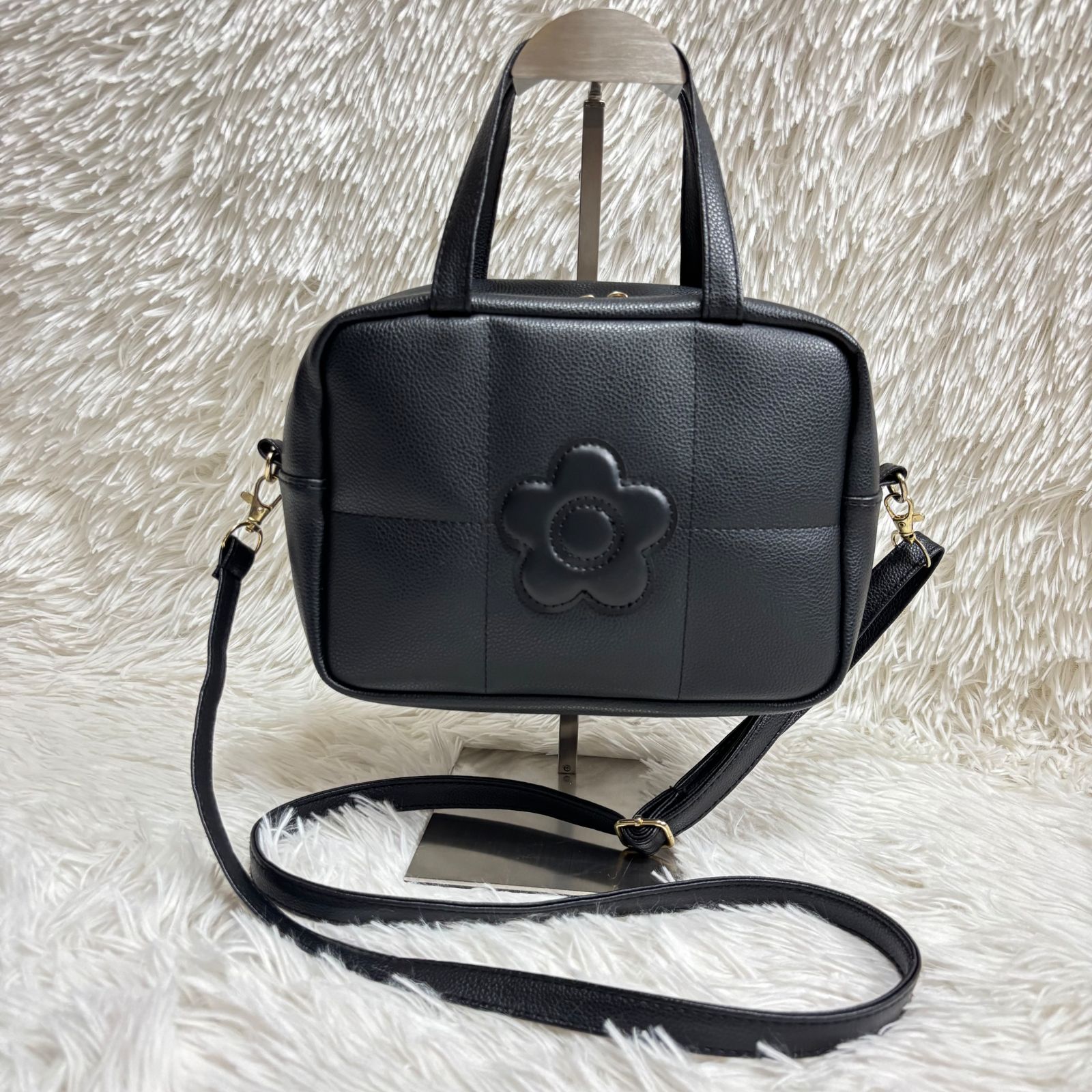 美品】マリークヮント MARY QUANT 2WAY ショルダーバッグ キルティング 
