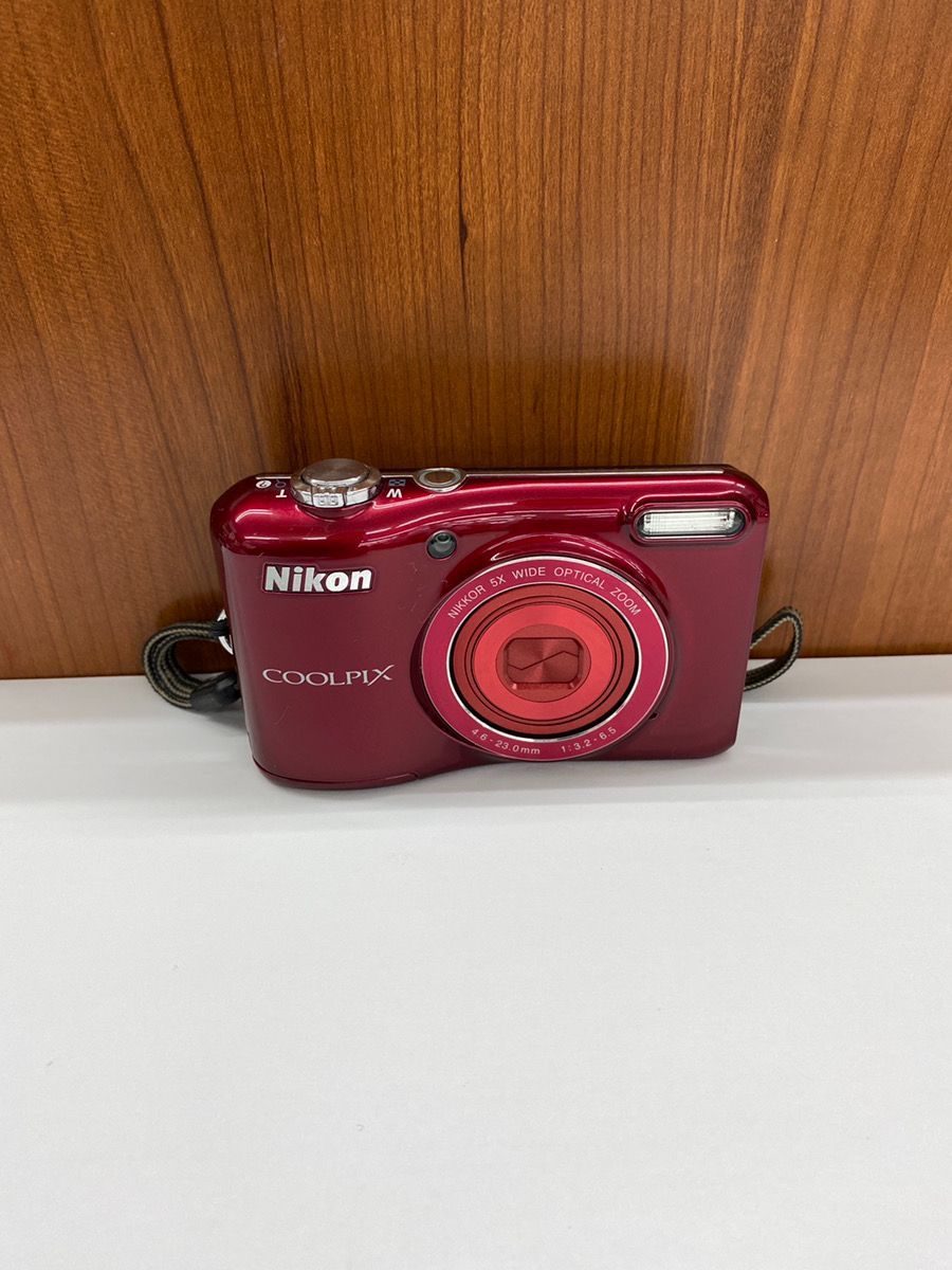 Nikon COOLPIX L28 デジカメ レッド 単3駆動 ニコン COOLPIX L28