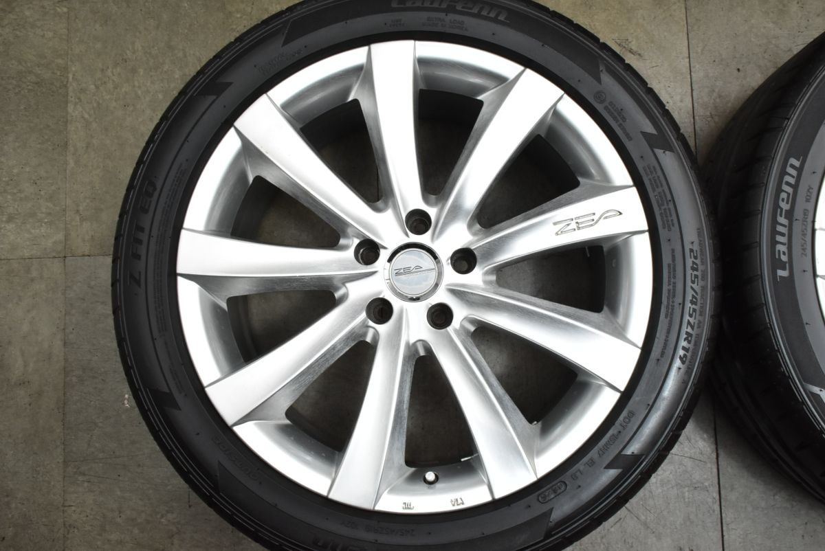 バリ溝】Weds ZEA スタイルFN 19in 8J +40 PCD114.3 Z FIT EQ 245 
